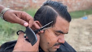 ASMR NEW STYLE FAST HAIRCUT WITH TALENT BARBER RELAXING HAIRCUT [upl. by Mixam]