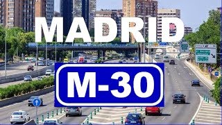 M30 Madrid  Tramo Legazpi  Peña Grande  Madrid Orbital Highways  M30 West [upl. by Notnirb]