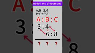 How to solve ratios youtubeshorts shorts ratio proportions simplification [upl. by Werby933]