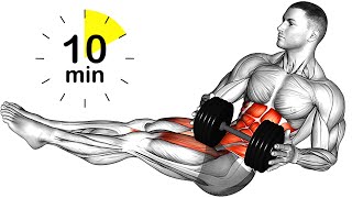 Strong Abs Exercises Dumbbell Only [upl. by Eikcaj]