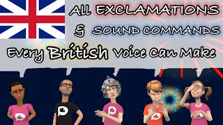 All ExclamationsSound Commands Every British Voice Can Make  Plotagon Tutorial SUBTITLED [upl. by Venita765]