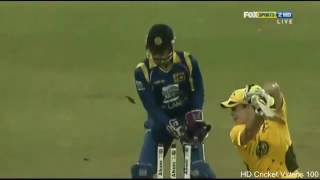 Ajantha Mendis 6 wickets for 16 vs Australia 2nd T20I 2011 [upl. by Inor347]