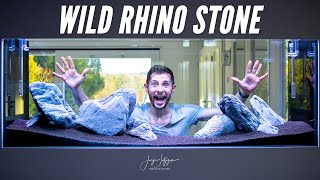 NATURE STYLE AQUARIUM  Wild Rhino Stone  Aquascape Tutorial [upl. by Ttenyl334]