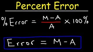 Percent Error Made Easy [upl. by Akimas21]