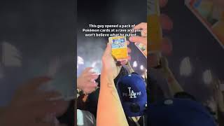 This guy pulled a charizard at a rave 🤯 Via wintertcg edm rave festival pokemon pokemoncard [upl. by Trilbi984]