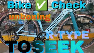 Unboxing amp Assembling TOSEEK RTYPE Roadbike aero V303 [upl. by Yecniuq]