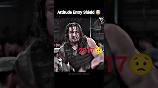 Roman Reigns shield entry 2017😳💪  Roman Reigns attitude 👿🤯shorts wwe romanreigns dost [upl. by Atiuqihs]