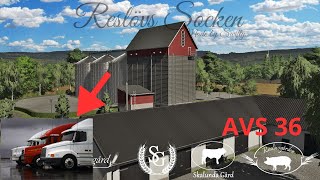 JAG KÖR LASTBIL RESLÖVS SOCKEN AVS 36 Farming Simulator 22 [upl. by Porte15]