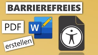 Barrierefreies PDF in Word erstellen [upl. by Holna]