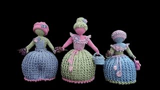 Lavendelpüppchen Lavender dolls HÄKELN CROCHET [upl. by Anim]