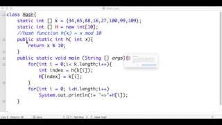 Data Structure Hashing Java Program هياكل البيانات هاش برنامج جافا [upl. by Favien]