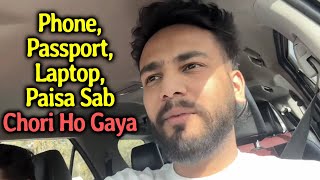 Paisa Laptop Phone Passport Sab Chori Ho Gaya Elvish Yadav In His VLog [upl. by Israeli]