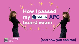 How I passed the SAICA APC board exam and how you will too [upl. by Enilarac889]