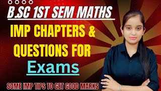 BSc 1st sem maths  Important questions series Imp chapters for exam By Jyoti Chaudhary ✍️✍️ [upl. by Esinrahc]