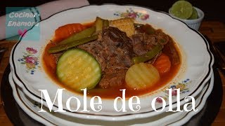 Mole de Olla  Suscríbete a Cocinar Enamora [upl. by Frances]