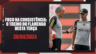 Foco na consistência o treino do Flamengo desta terça [upl. by Hekking91]