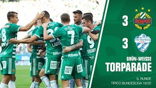 GrünWeiße Torparade SK Rapid vs TSV Hartberg [upl. by Johnette]