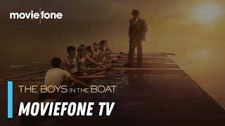 The Boys in the Boat ISS  Exclusive Interviews  Moviefone TV [upl. by Attenej928]