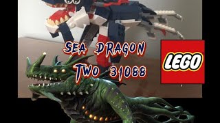 Lego alternative build two 31088 sea dragon from subnautica [upl. by Kliber]