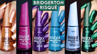 Coleção de esmaltes BRIDGERTON da RISQUÉ  Minha opinião e comparações [upl. by Humfried343]