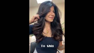 Hair Tutorial Bouncy blowdry using a Steampod [upl. by Ydasahc508]