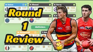 ROUND 1 REVIEW  SuperCoach 2024 [upl. by Eerdua]