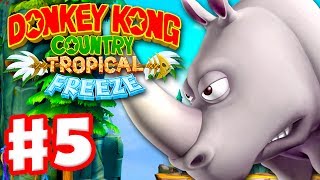 Donkey Kong Country Tropical Freeze  Gameplay Walkthrough Part 5  World 2 Rambi Returns 100 [upl. by Baten]