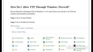 Configure FTP with IIS [upl. by Aiksa]