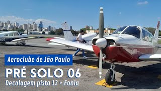 Aeroclube de São Paulo  PS06  Decolagem com fonia [upl. by Ahsinna554]