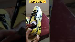 NIVIA STORM 🔥🪄⚽  My new football shoe ⚡  viral shorts subscribe unboxing [upl. by Aivad]