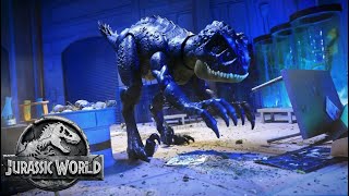 Jurassic World Camp Cretaceous  Scorpios Rex Rampage  Mattel Action [upl. by Neyut]