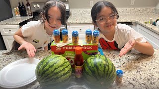 Paletas de Sandia viral con las princesas 😍🙊🔴🍉 [upl. by Diamond418]