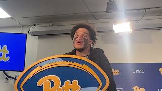 Pitt DB Donovan McMillon Speaks on Difficult Loss to Virginia [upl. by Odrareve64]