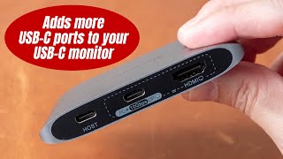 Add more USBC ports to a USBC monitor  Minisopuru MD808A review [upl. by Leopold]