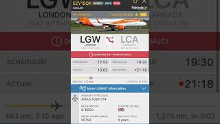 Larnaca LCA U28657 from London Gatwick diverted [upl. by Cecelia]