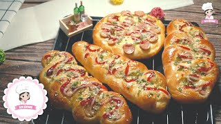 🍕 How to make Sausage Bread 소세지빵 TIKTOK FOOD Recipe  KN Home 13 [upl. by Theadora]