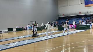 2024 Singapore Foil Satellite Men Foil POOL KOR KIM Minsung vs PHI PEREZ Nathaniel [upl. by Lieno]