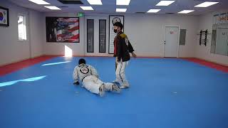 Hapkido Deputy 1 Belt One Step Sparring 8 [upl. by Rebmat353]