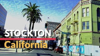 Driving Downtown Stockton California USA Driving tour video [upl. by Decato153]