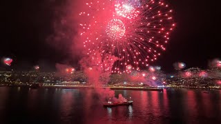 Silvester Feuerwerk  Neujahr  New Years Eve Fireworks Funchal Madeira  2024  Mein Schiff 1 🇩🇪 [upl. by Atteve785]