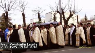 Parintele Constantin Leonte a fost inmormantat la Cimitirul Central [upl. by Eadwine]