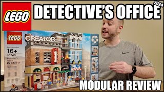 LEGO Detective’s Office 10246 2015 REVIEW Worst Modular [upl. by Jarad]