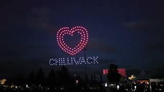 drone light show Chilliwack BC July 1st 2024 [upl. by Ellertal]