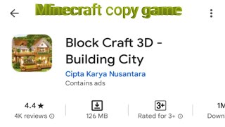 Minecraft copy game Mobile ap 22024 [upl. by Asenej]