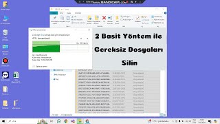 Bilgisayardaki Gereksiz Dosyaları Silme [upl. by Fabrin]