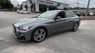 USED 2023 INFINITI Q50 SENSORY at World Imports USA  Beach Blvd USED 14259 [upl. by Harbert]