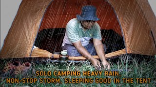 Camping Heavy Rain And Nonstop Storms Sleeping Very Comfortable And Peaceful ASMR [upl. by Modie]