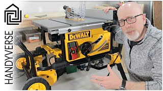 Assembly and First Thoughts on the Dewalt Job Site Table Saw with Rolling Stand [upl. by Jolyn522]