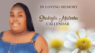 Celebrating the Life of Shakiyla Maleeka Callender [upl. by Ahsilak]