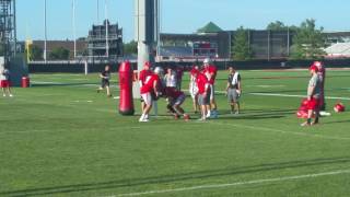 Ed Warinner with Tight End Drills [upl. by Plerre143]